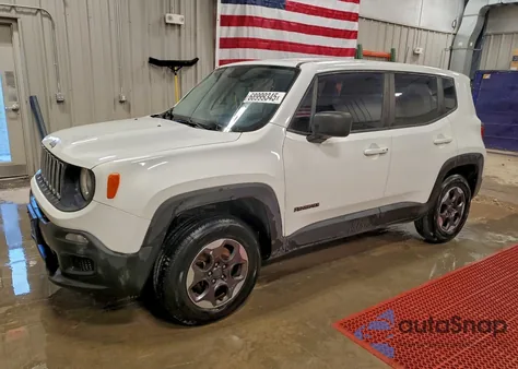 2016 Jeep Renegade Sport z USA, uszkodzony, nr VIN ZACCJBATXGPD97963